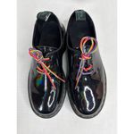 Dr. Martens 1461 Quad Rainbow Patent Platform Shoes black size 7 ladies 6 Men Photo 14