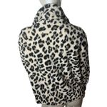 Sabrina Lauren New York Ivory /Brown /Black Animal Print Long Sleeve Jacket Tan Size L Photo 4