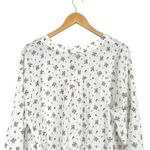 Zenobia White Pink Floral Blouse size 2X Lightweight 3/4 Sleeves NWT Spring Photo 3