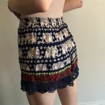 3/$20 linen made in India Boho Elephant Summer Shorts Size M Vintage Vacation Blue Size M Photo 1