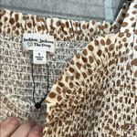 FASHION JACKSON THE DROP WOMENS POLKA DOT TAN AND BROWN MIDI DRESS SIZE SMALL Photo 5