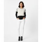 BCBGenerations Colorblock Light Weight Long Sleeve Knit Sweater S Photo 5