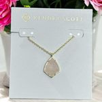 Kendra Scott NWT!  Cory Gold Pendant Necklace in Pink Quartz Photo 0