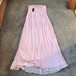 Lulus Celebratory Aesthetic Blush Pink Pleated Strapless Maxi Dress SIZE M Size M Photo 5