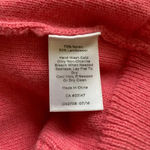 Talbots Lambswool Cable Knit Crewneck Sweater Women's Medium Pink Pullover Wool Photo 12