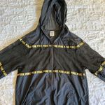 PINK - Victoria's Secret PINK XS Black Net Jacket with PINK in Gold Photo 2