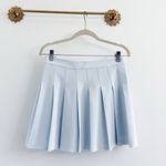 Aritzia  Sunday Best Olive Micro Pleated Skirt Snowmelt Blue Photo 2
