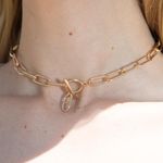 Brandy Melville Gold Chain Choker Necklace Photo 0