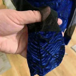 Glitz Vintage 80s 90s  Dress Long Sleeve Sheer Velvet Size Small. Photo 9