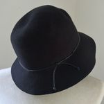 Nine & Co. Black Wool Felt Bucket Hat Photo 0