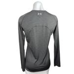 Under Armour  Gray Crew Neck Long Sleeve Semi Fitted Heat Gear Top Size S/M Photo 1