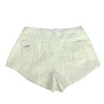 Forever 21 NWT F21 White Denim High Waist Curved Hem Shorts Mom Jeans New Cotton Photo 5