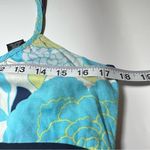 Vintage Y2K NY&Co Floral Baby Doll Tank Top Blue Green Spaghetti Strap medium Photo 3