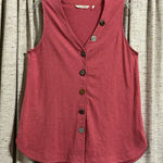 Soft Surroundings Delia Eclectic Button Jersey Knit Tank Photo 0