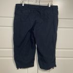Nike  Capri Cropped Cargo Pants Womens Black Drawstring Activewear‎ Large Photo 5