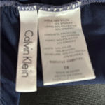 Calvin Klein   Blue Ruched One Piece Swimsuit Sz 14 Photo 8