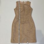 Kate Spade Della All That Glitters Dress Blush/Gold Midi Sheath Metallic Sz 2 Photo 10