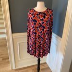 Fantastic Fawn Boutique Dress Navy Blue Floral Shift Womens Small Photo 5