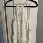 The Impeccable Pig  Cream Sleeveless Tie Front Tank Top Photo 3