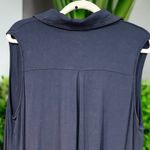 POL blue grey distressed t shirt knit shift dress size S Photo 3