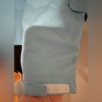 Reebok Blue Softshell Windbreaker 1/4 Zip Hoodie Jacket White Side Panels Sz M Photo 2