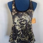 Eyeshadow  Gold Black Sequin Racerback Tank Top NWT Photo 0