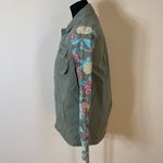 LuLaRoe Olive green floral sleeve utility jacket Photo 1