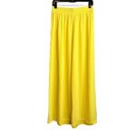 L'Agence Pants Womens Small Yellow Nikita Wide Leg Crepe in Light Maiz Crinkle Photo 6