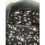 Eileen Fisher  Womens Medium Black Wool Open Knit Cardigan Sweater Photo 1