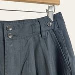 Madewell Black Pleated Wide Leg Linen Blend Pants Size 4P NWT Photo 5