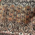 Cute Y2K style oversized aztec print crochet sweater top Boho coquette Brown Photo 12