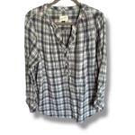 Universal Threads 5/$35 Universal Thread Plaid Tunic Blouse - XXL - Cotton Gauze Photo 2