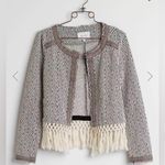 Miss Me Fringe Jacket Blazer Woven Boho Bohemian Women’s M Medium Photo 2
