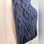 Kilronan Knits Merino Wool Cable Knit Sweater Vest L Made in Ireland Blue Size L Photo 1