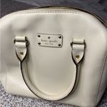 Kate Spade Ivory Bowler Box Handbag Polka Dot Top Handle Bag Photo 1