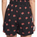 Maeve Women's XS Black Floral Patchwork Pleated Pull-On Shorts Casual Photo 1