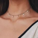 Boutique rose gold star choker Photo 0