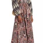 MARIA CHER Multicolored Southwestern 100% Cotton Junin Naibi Dress size XS Red Photo 14