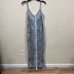 NWT ARRANGE Illusion Beaded Dress Bridal Silver Size 0 column maxi dress size 6 Photo 1