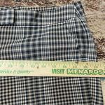 Akris Punto Tan & Black Glen Check Plaid Cuffed Trouser Pants Size 8 Photo 6