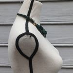 3 Piece Green Beaded Statement Necklace and Earring Set Photo 13