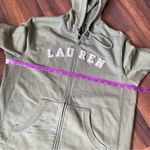 Ralph Lauren Lauren Full Zip Hoodie Stitched Letters Spell Out Photo 7