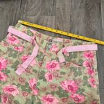 Vintage retro Faded Glory Hawaiian floral printed y2k pants Green Size 10 Photo 2