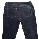 White House | Black Market Noir Cordless Cordutoy Slim Leg Boot Cut Pants Size 10 Photo 3