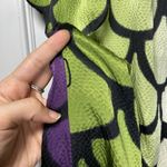 JULIE HAUS Silk Mermaid Print Ombre Straight Fit Mini Shift Dress Size 6 Green Photo 7