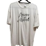 Project Social T Linguini & Martinis Graphic Tee in Vintage White Large/XL NWT Photo 1