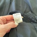 Maje  Black Silk & Lace Romper Size 38 (Medium) Quiet Luxury Feminine Party Photo 5