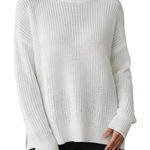 Talbots Women's White 100% Cotton Cable Knit Long Sleeve‎ Sweater 2X Photo 0
