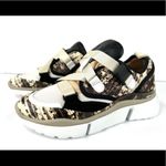 CHLOÉ Sonnie Lizard Embossed Leather Buckle Fashion Women Sneakers Size EU 35 Photo 70