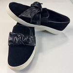 Michael Kors Michael Slip On Sneakers Bow Detail Black Suede Shoes Photo 0